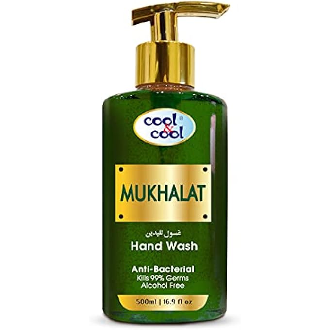 Cool & Cool ARABIC SERIES MUKHALAT HAND WASH -500ML - ANTIBACTERIAL, ALCOHOL-FREE, MOISTURIZING WITH VITAMIN E, 99% GERM-KILLING FORMULA - Image 1